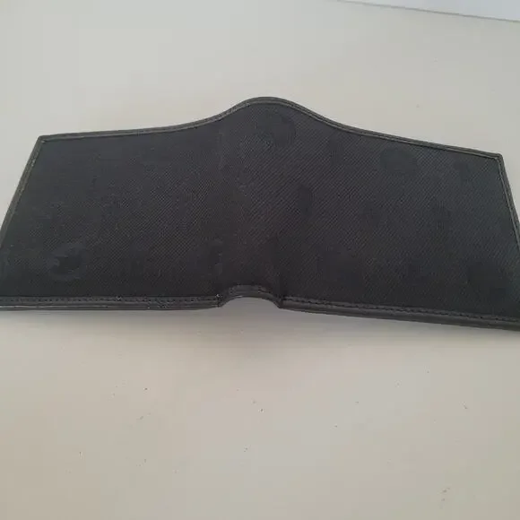 Hunting World Designer Olive Black Wallet Italian Canvas Leather Quality New